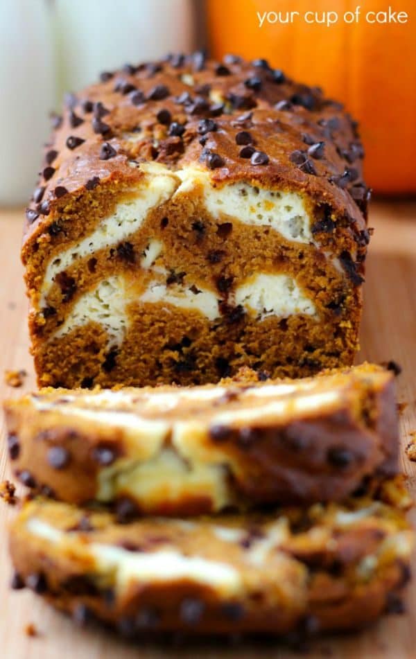 Pumpkin Cream Cheese Bread by yourcupofcake.com
