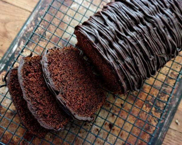 Chocolate Pumpkin Pound Cake-rich, moist with just a subtle hint of pumpkin flavor.