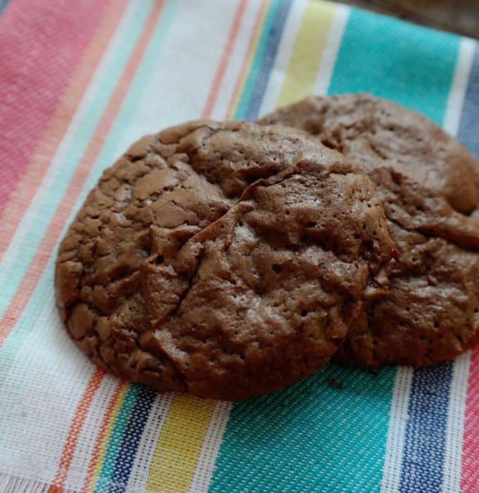 Dark Chocolate Truffle Cookies-the same recipe they use at the Dahlia Bakery in Seattle this is a very dark, rich chocolate cookie for the true chocoholic!