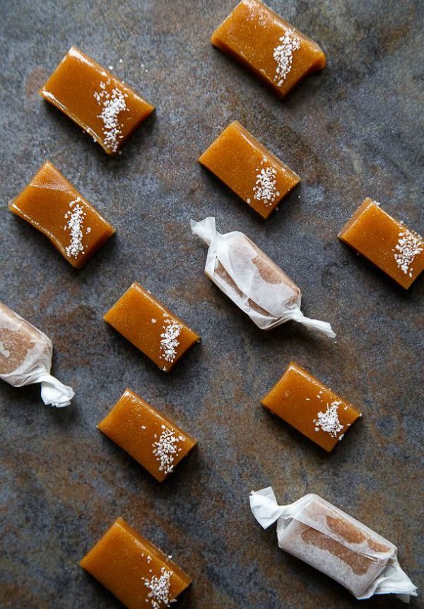 Apple Cider Caramels by dessertfortwo.com