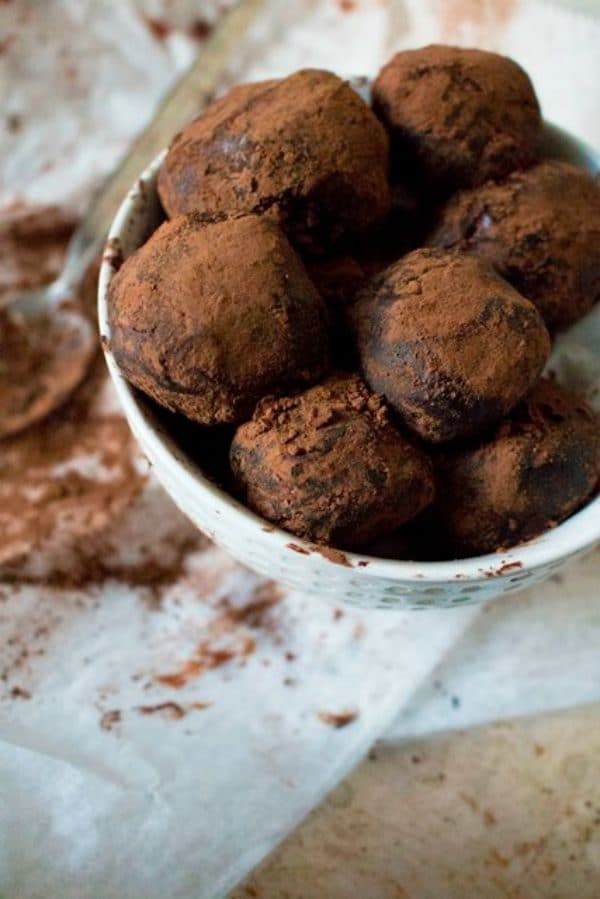 Dark Chocolate Truffles by passthecocoa.com