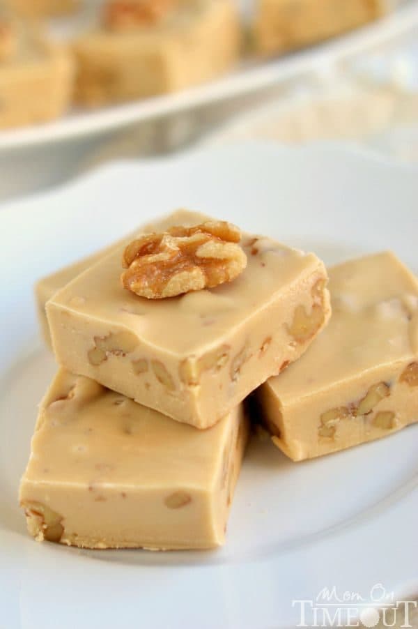 Maple Nut Fudge by momontimeout.com