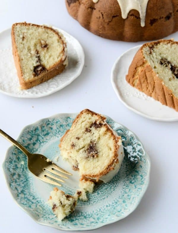 Sour Cream Coffee Cake with Brown Butter Glaze by howsweeteats.com