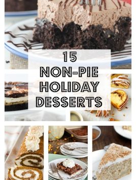 Non-Pie themes holiday desserts