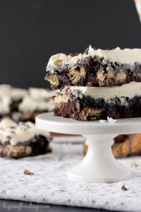 Samoa Stuffed Brownies