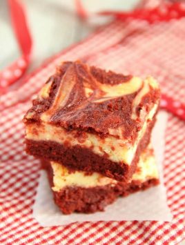 Red Velvet Cheesecake Swirl Brownies