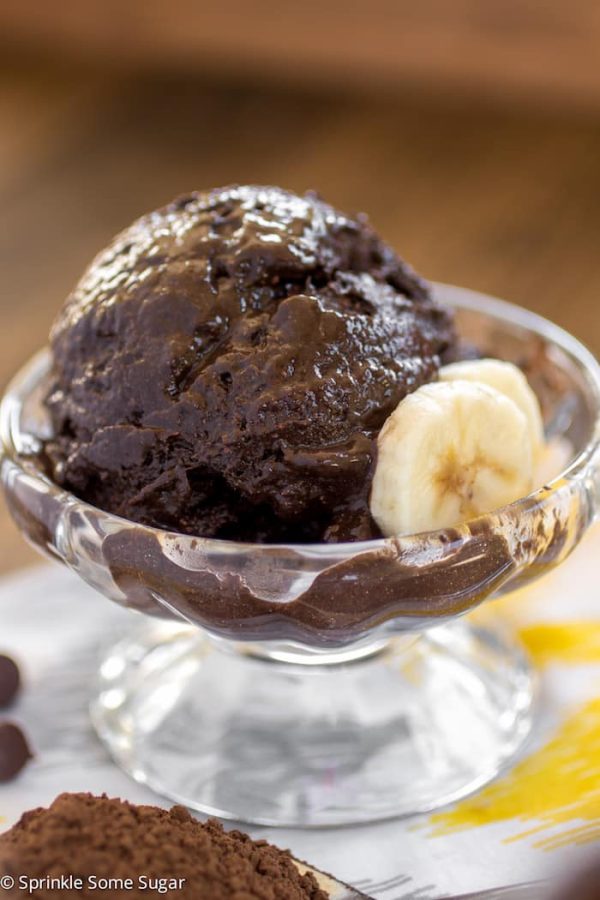 Dark Chocolate Banana Ice Cream - Chocolate Chocolate and More!