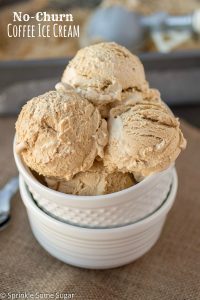 No-Churn Coffee Ice Cream - Sprinkle Some Sugar