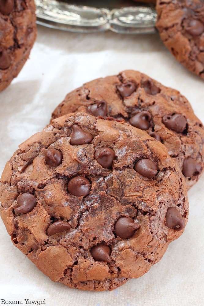 chocolate chocolate chip cookies 2