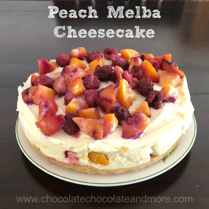 Peach Melba Cheesecake