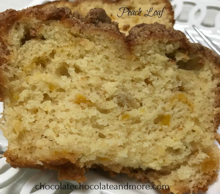 Peach Streusel Pound Cake