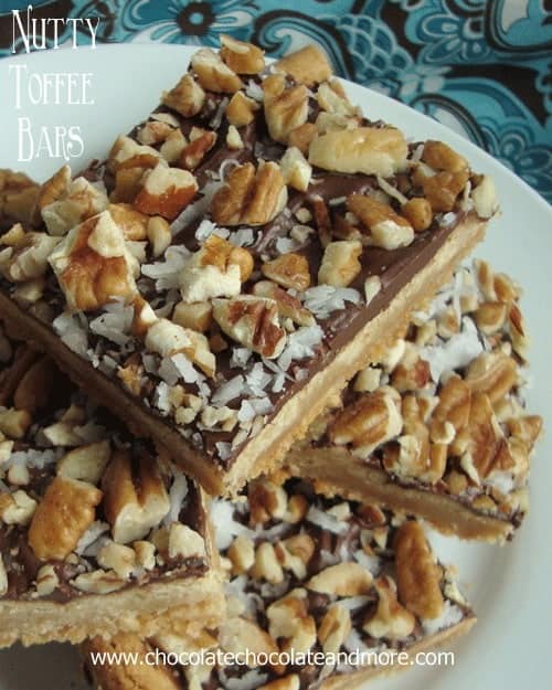 Nutty Toffee Bars