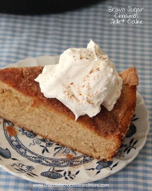 Brown Sugar Cinnamon Skillet Cake
