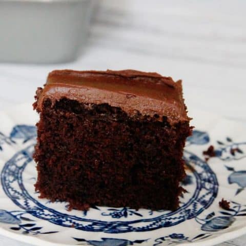 Chocolate cake with milk powder