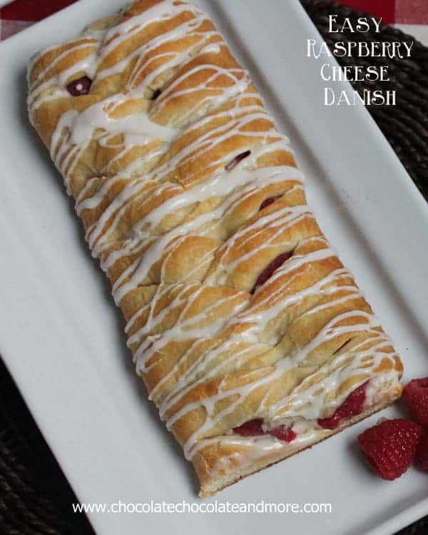 Braided Raspberry Cheese Danish