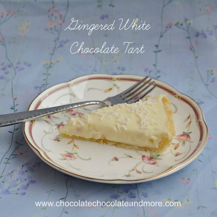Gingered White Chocolate Tart