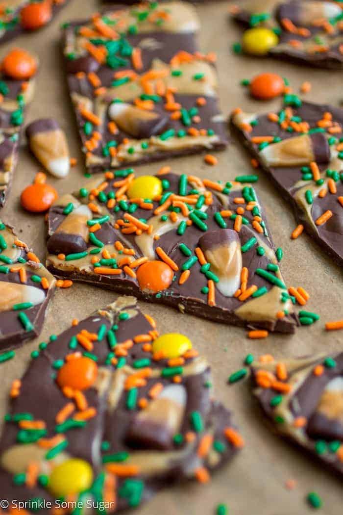 Peanut Butter Candy Corn Bark