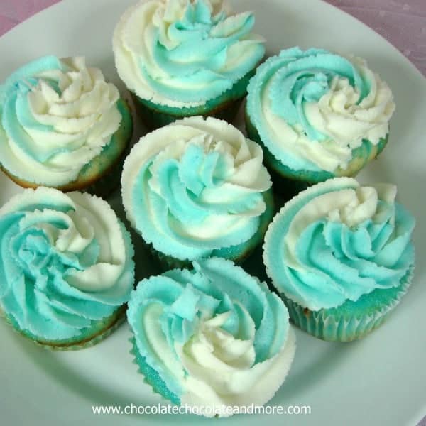 Jello Swirl Cupcakes with Jello Buttercream Icing
