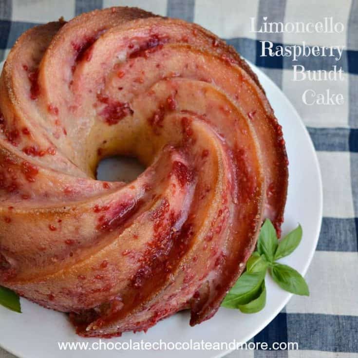 Limoncello Raspberry Bundt Cake