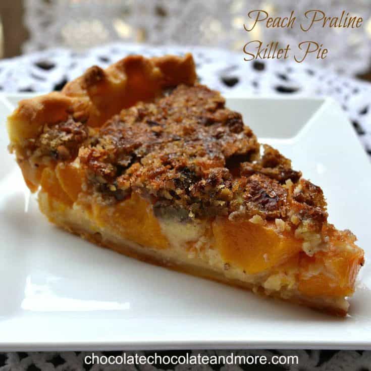 Peach Praline Skillet Pie