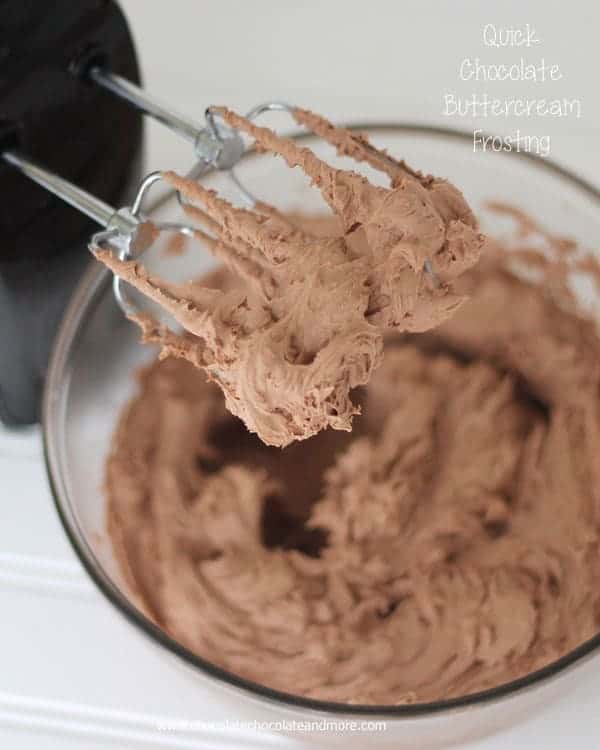 Quick Chocolate Buttercream Frosting