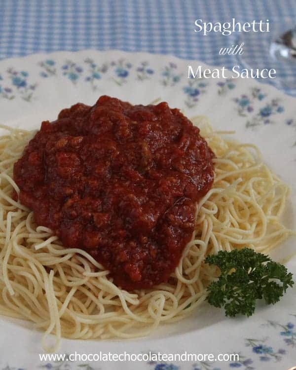 Meaty Spaghetti Sauce and Fine China Fridays