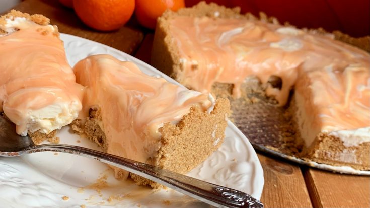 Orange Creamsicle Swirl Cheesecake