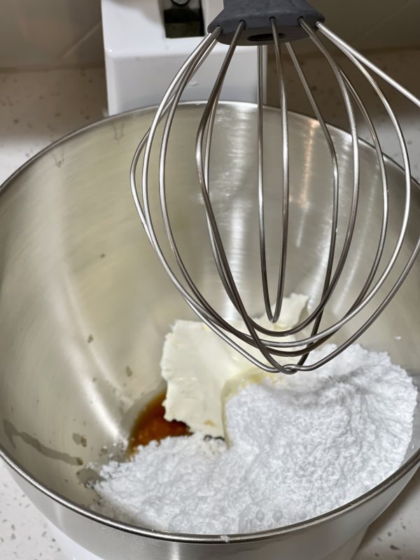 Carrot Cake Loaf Ingredients for cream cheese frosting