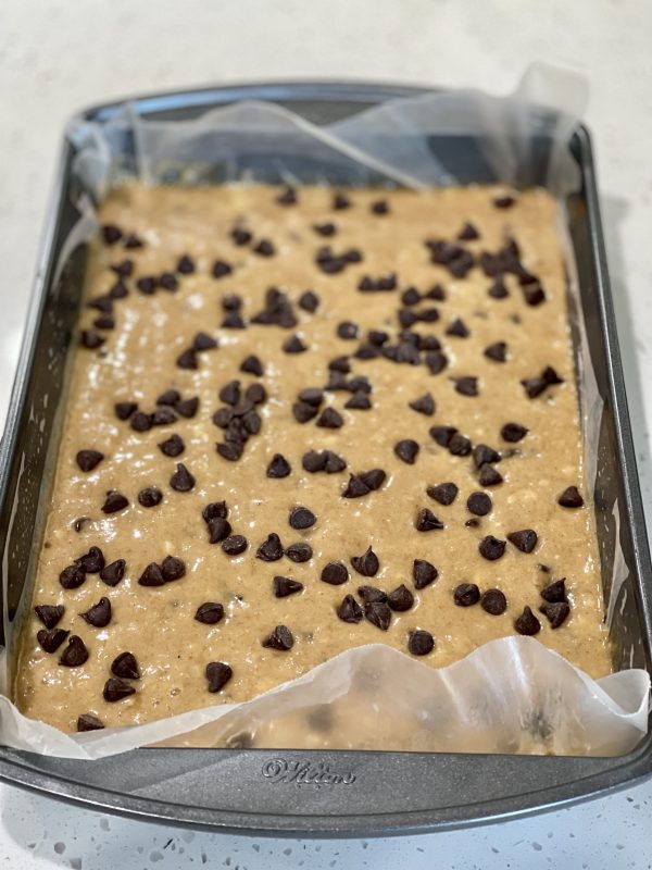 chocolate chips sprinkled on top