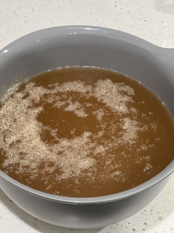  ButterBeer in a mixing bowl