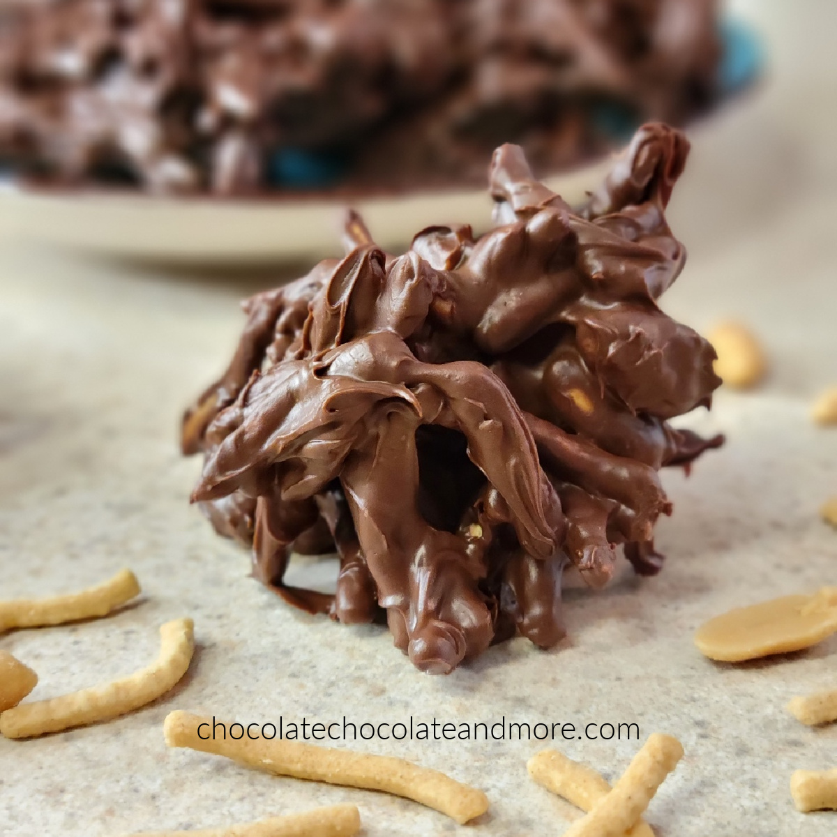 a chocolate haystack