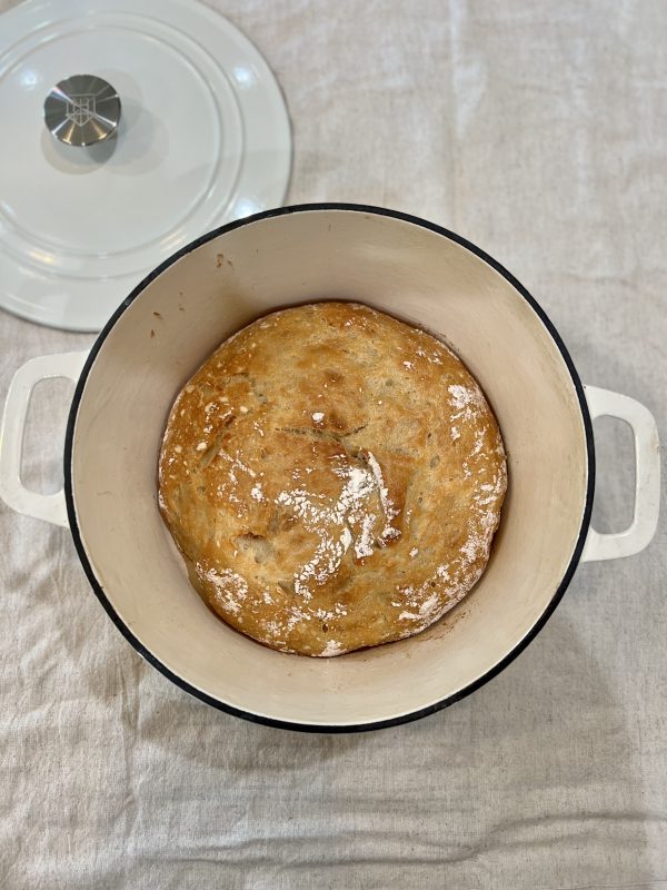 bread in dutch oven ofter baking