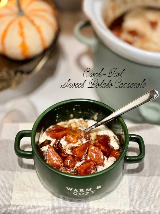 Crock Pot Sweet Potato Casserole Recipe