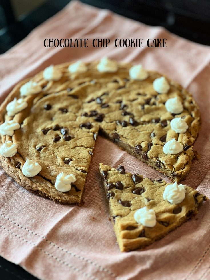 Chewy Chocolate Chip Cookie Cake