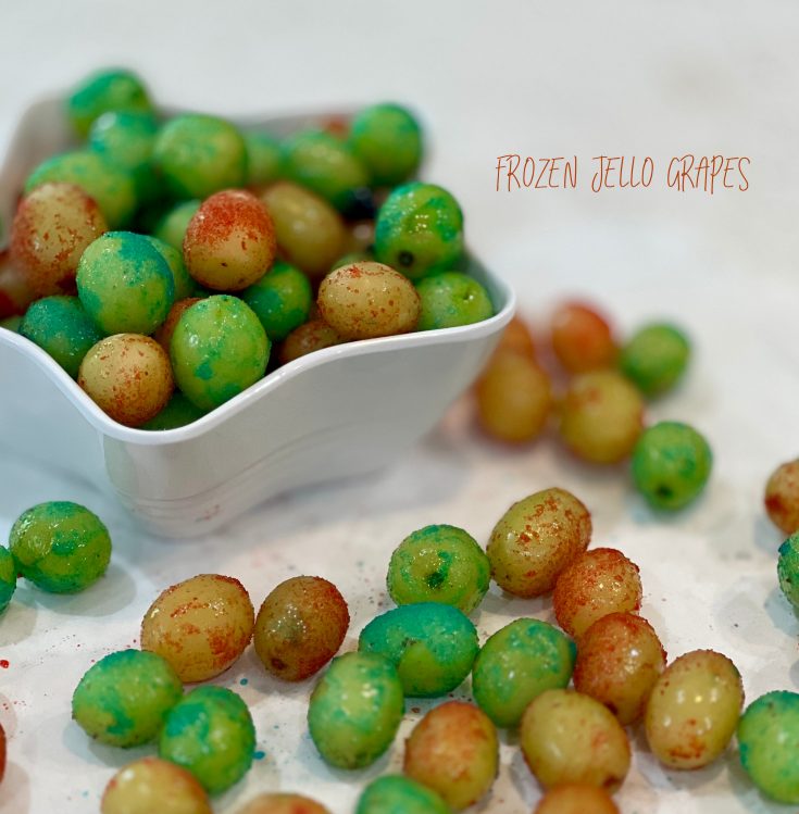 Frozen Jello Grapes