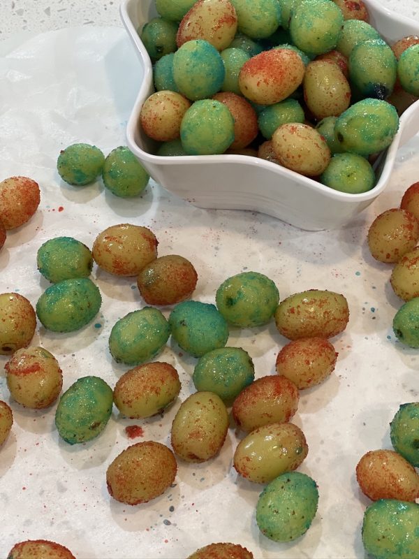 Frozen Jello Grapes