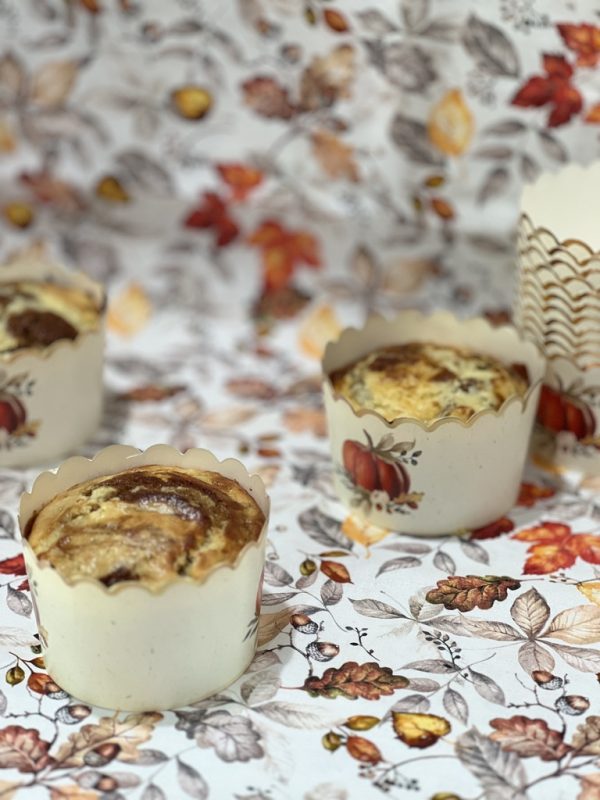 Pumpkin Cream Cheese Swirl Muffins