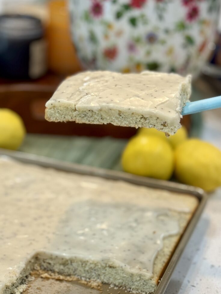 Lemon Poppyseed Sheet Cake
